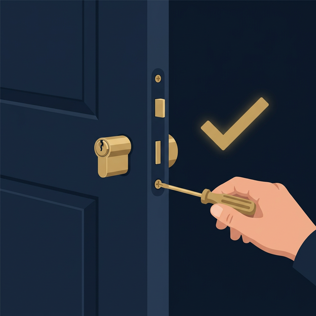 Schritt 5: Stulpschraube befestigen und Funktionstest durchführen